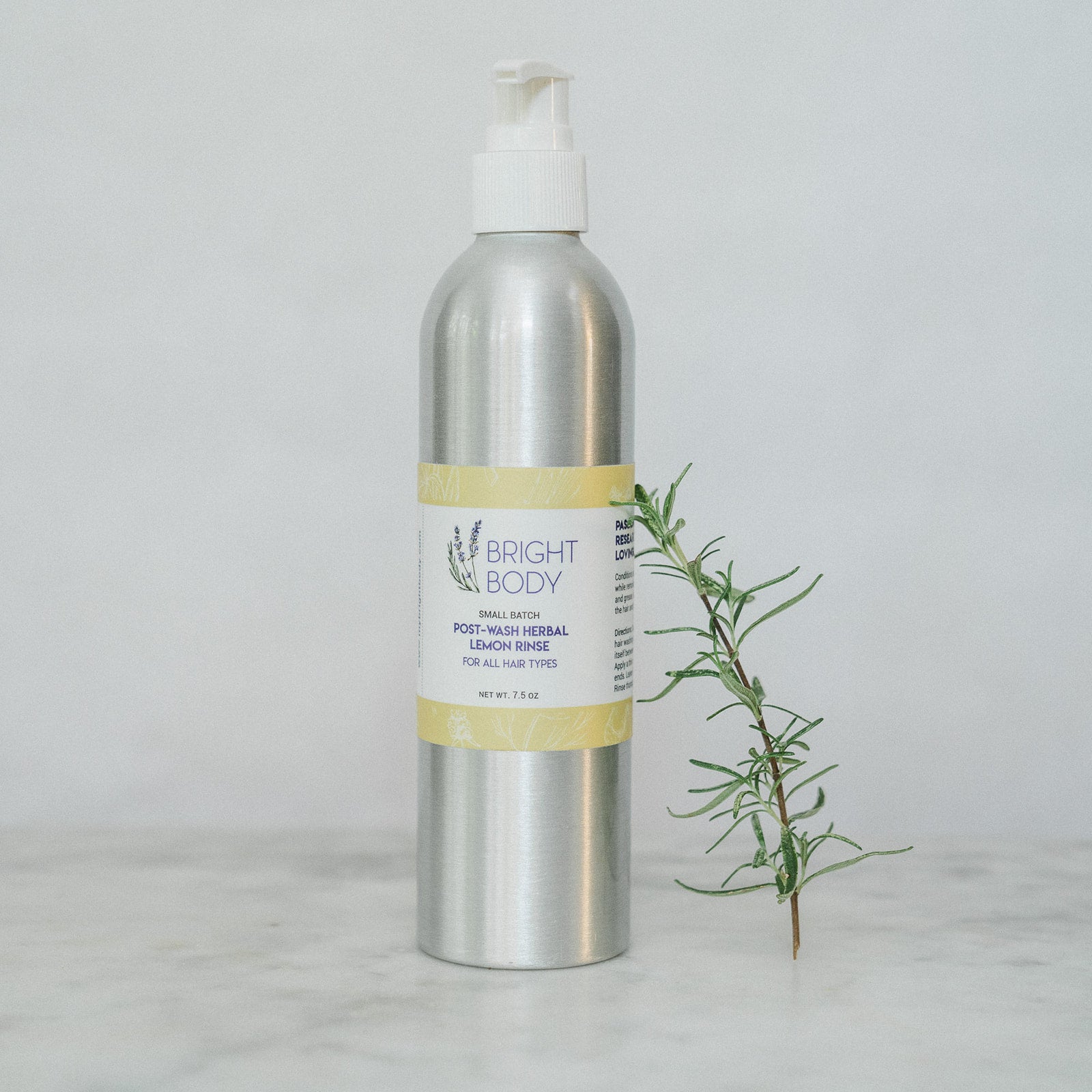 Post Wash Herbal Lemon Rinse Vinegar Hair Rinse